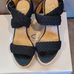 Black Braided Espadrilles by Jessica Simpson - Size 7
